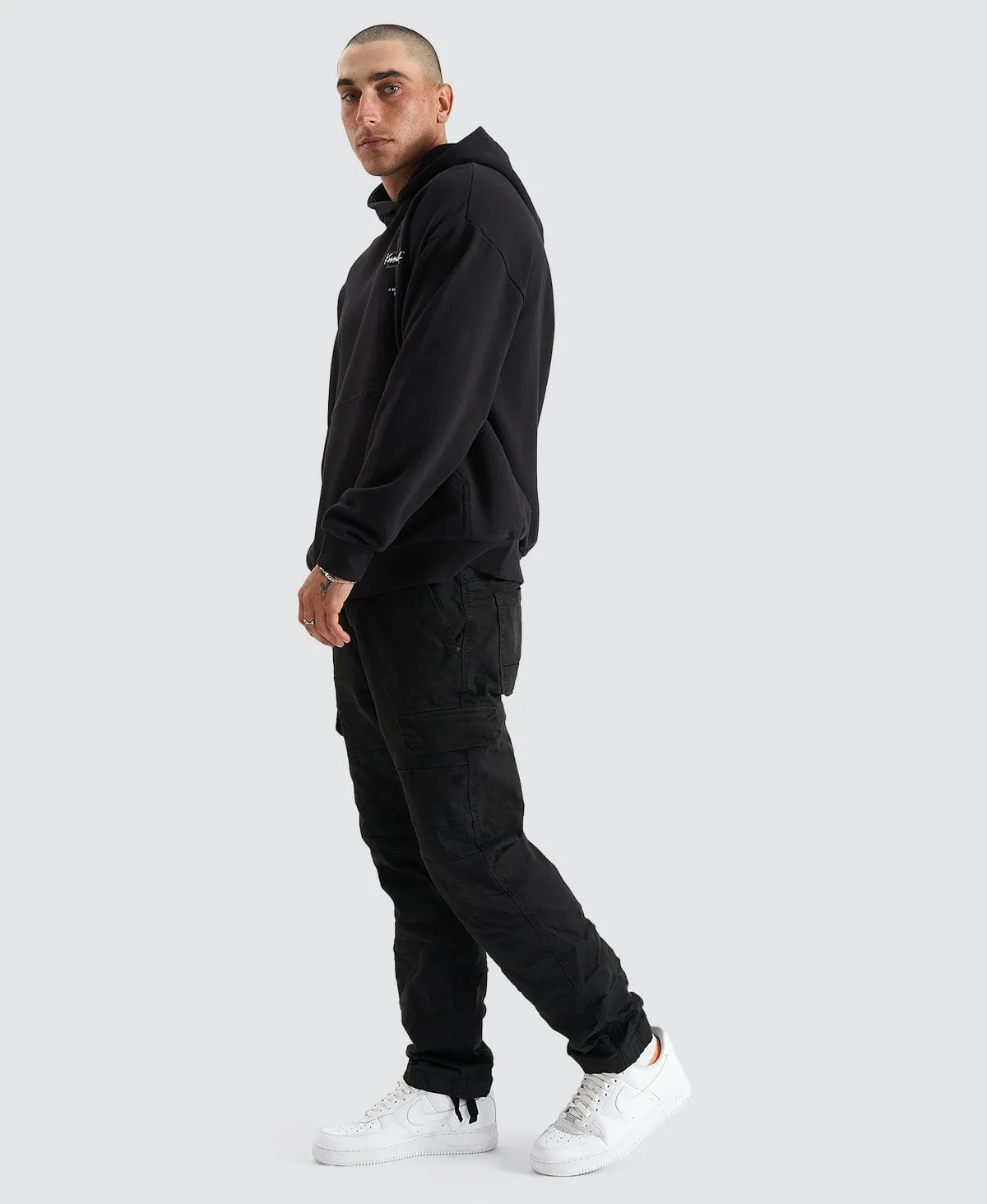 Lugh Relaxed Hoodie Jet Black
