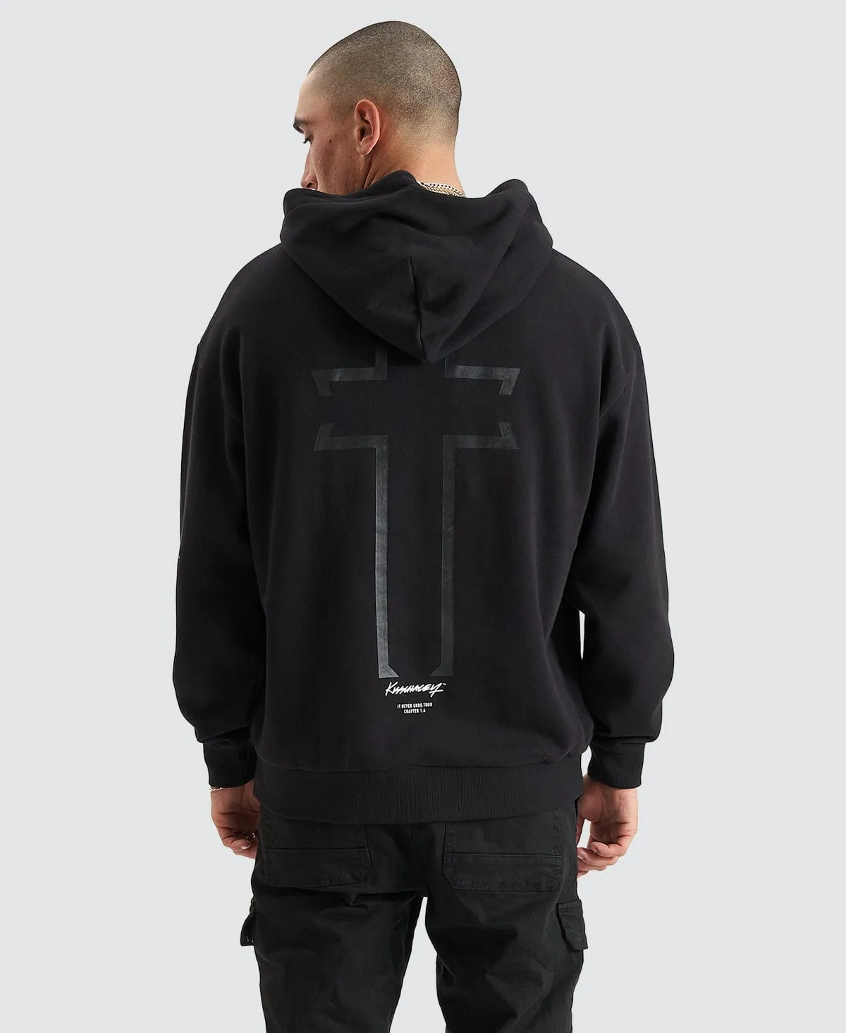 Lugh Relaxed Hoodie Jet Black