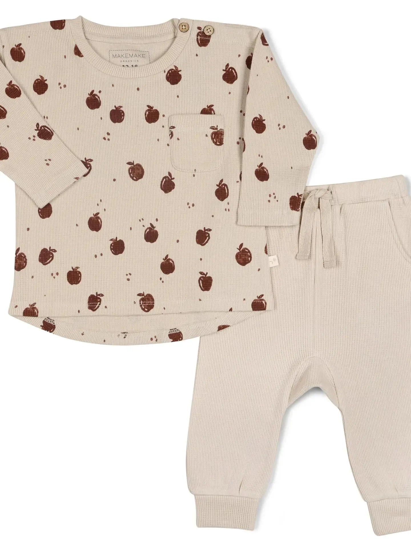 MakeMake Organics - Organic Longsleeve Tee   Pants Set in Orchard