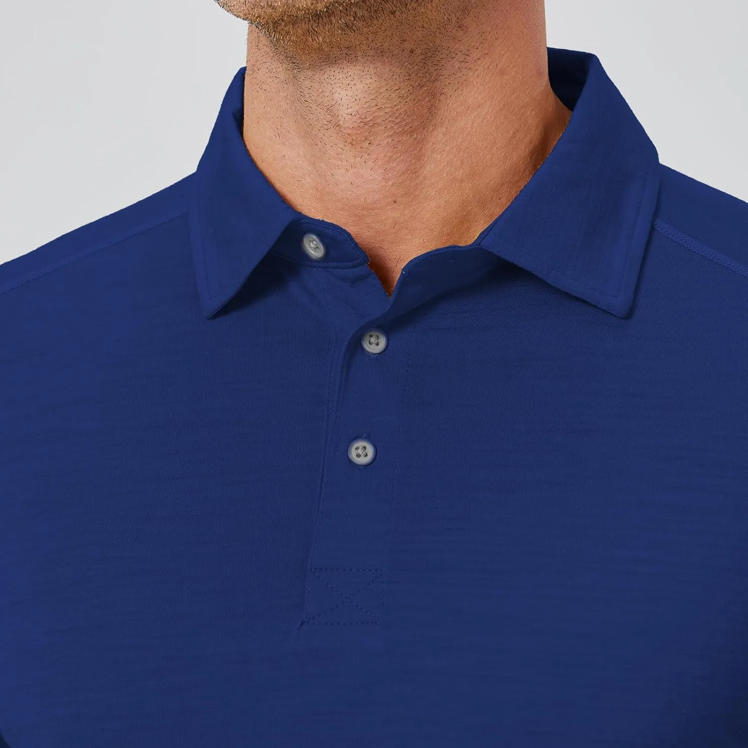 Men's Merino Wool Polo Shirt - Odor-Proof 100% Merino Wool Shirt for Men with Long Sleeves
