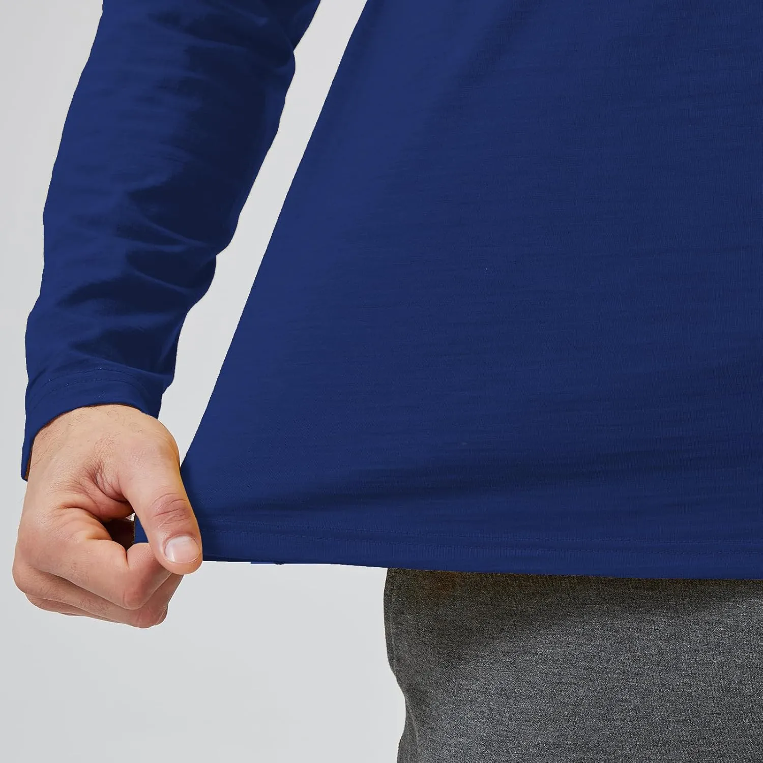 Men's Merino Wool Polo Shirt - Odor-Proof 100% Merino Wool Shirt for Men with Long Sleeves