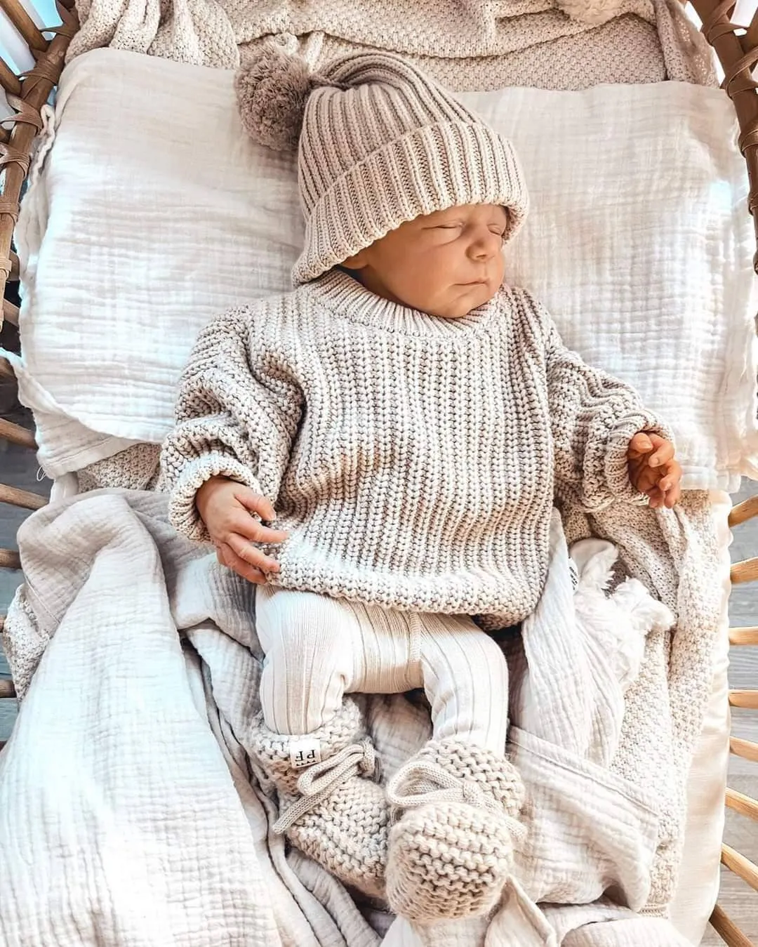 Oversized Sweater - Cotton - Oatmeal