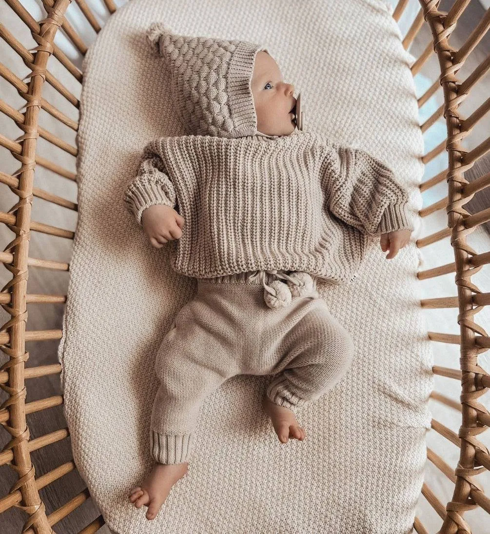 Oversized Sweater - Cotton - Oatmeal