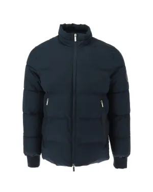 Puffer Jacket with Zip and Multiple Pockets