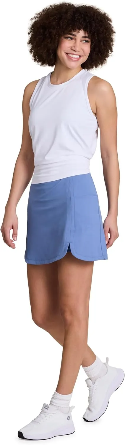 RBX Active Skort for Women, Quick Drying Buttery Soft Golf Skirt with Inner Liner Shorts for Hiking, Tennis, Pickleball Skort