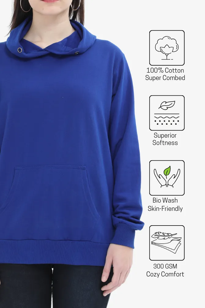 Royal Blue Hoodie for women