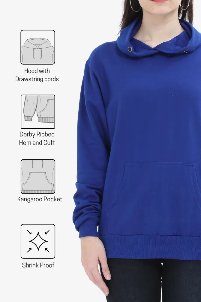 Royal Blue Hoodie for women