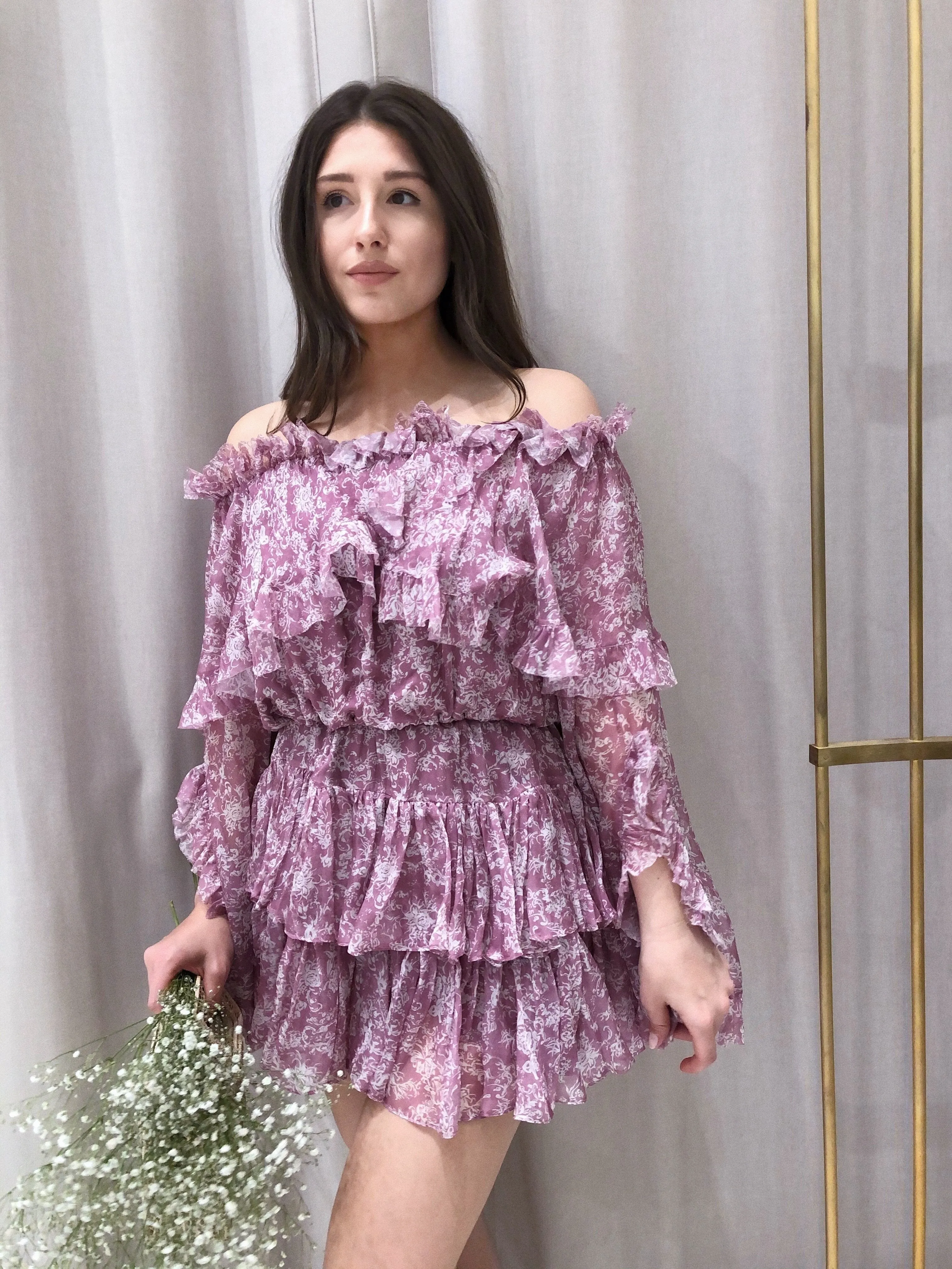 Silk Dahlia Dress