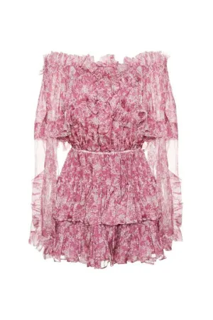 Silk Dahlia Dress