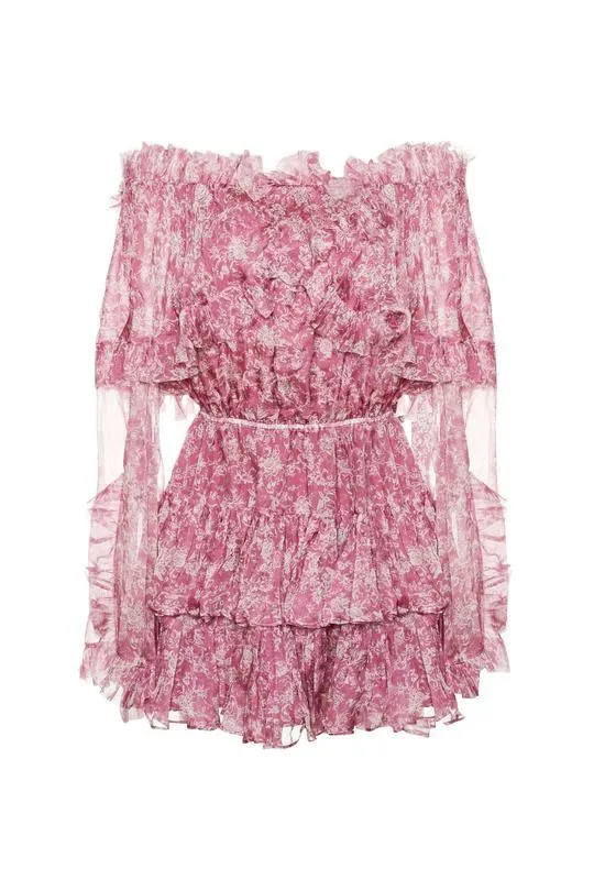 Silk Dahlia Dress