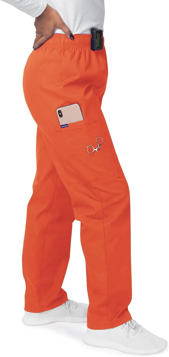 Sivvan Scrubs for Women - Drawstring Cargo Scrub Pants