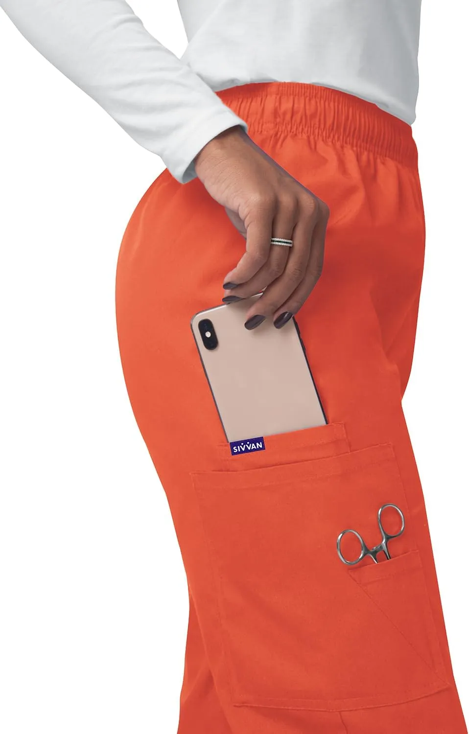 Sivvan Scrubs for Women - Drawstring Cargo Scrub Pants