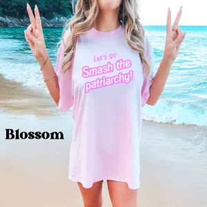Smash the Patriarchy Barbiecore Comfort Colors TShirt