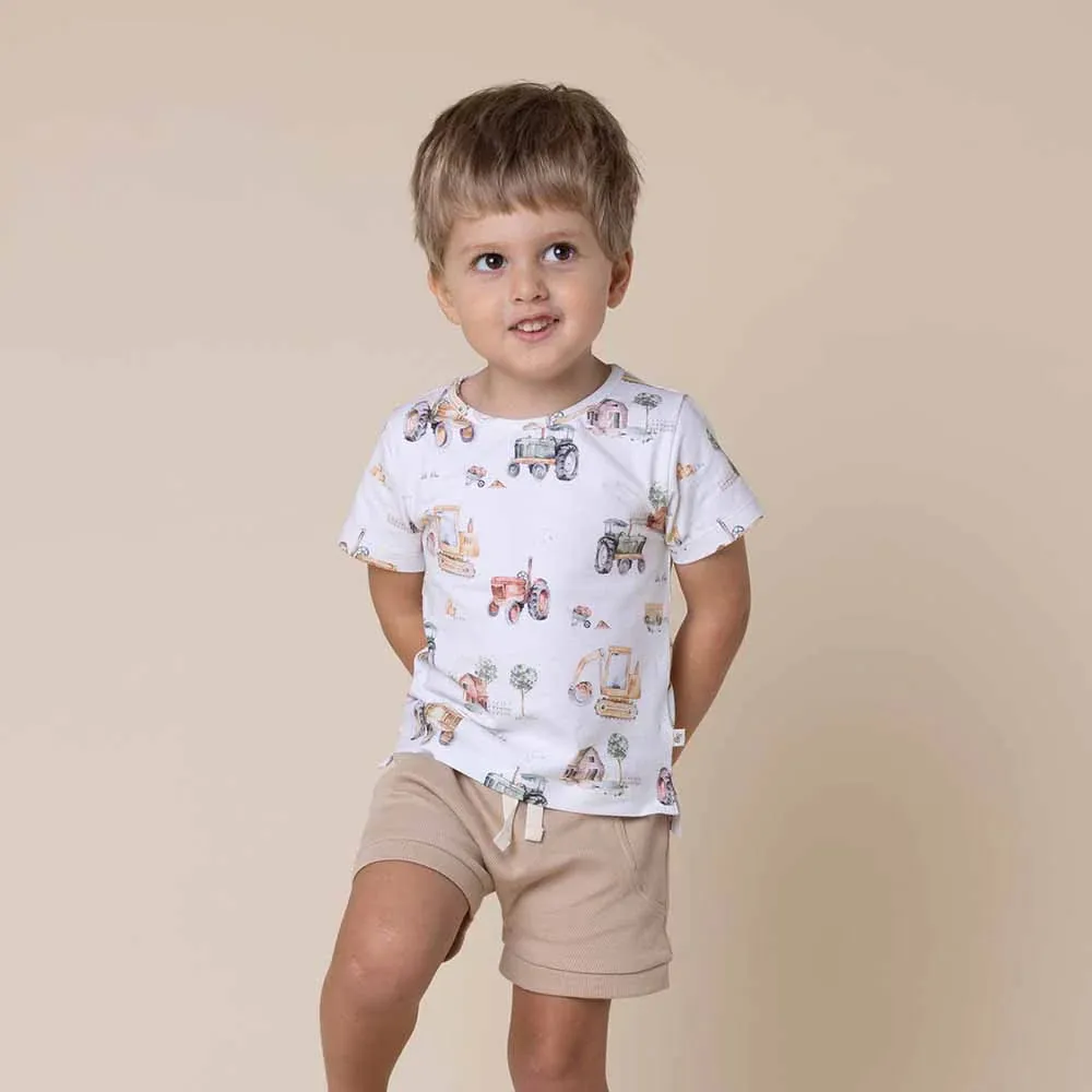 Snuggle Hunny - Organic T-Shirt Diggers & Tractors