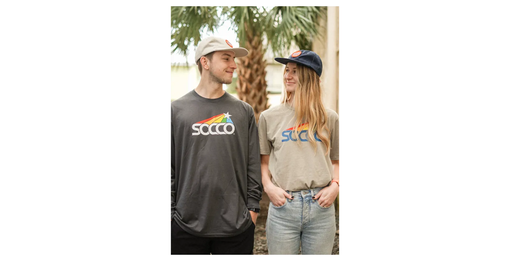 SOCCO Star Long Sleeve Tee - Charcoal