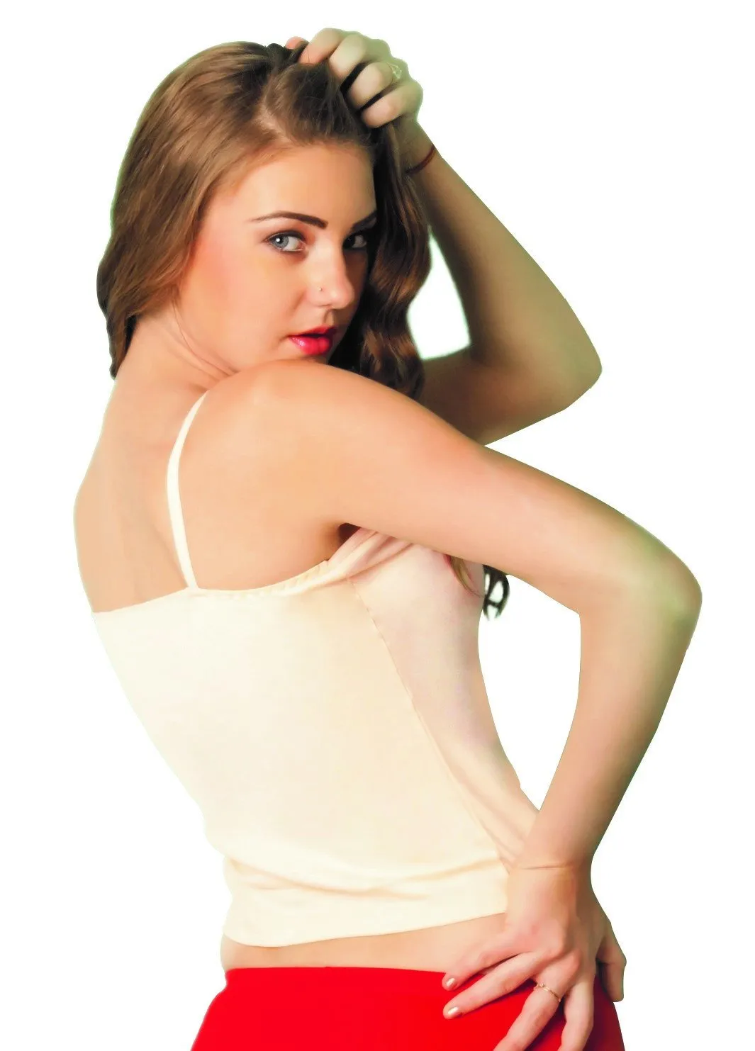 Sona Women'S Skin Trendy Square Neckline Camisole