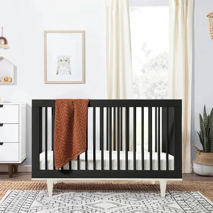 The Baby Atelier 100% Organic Modern Crib Black