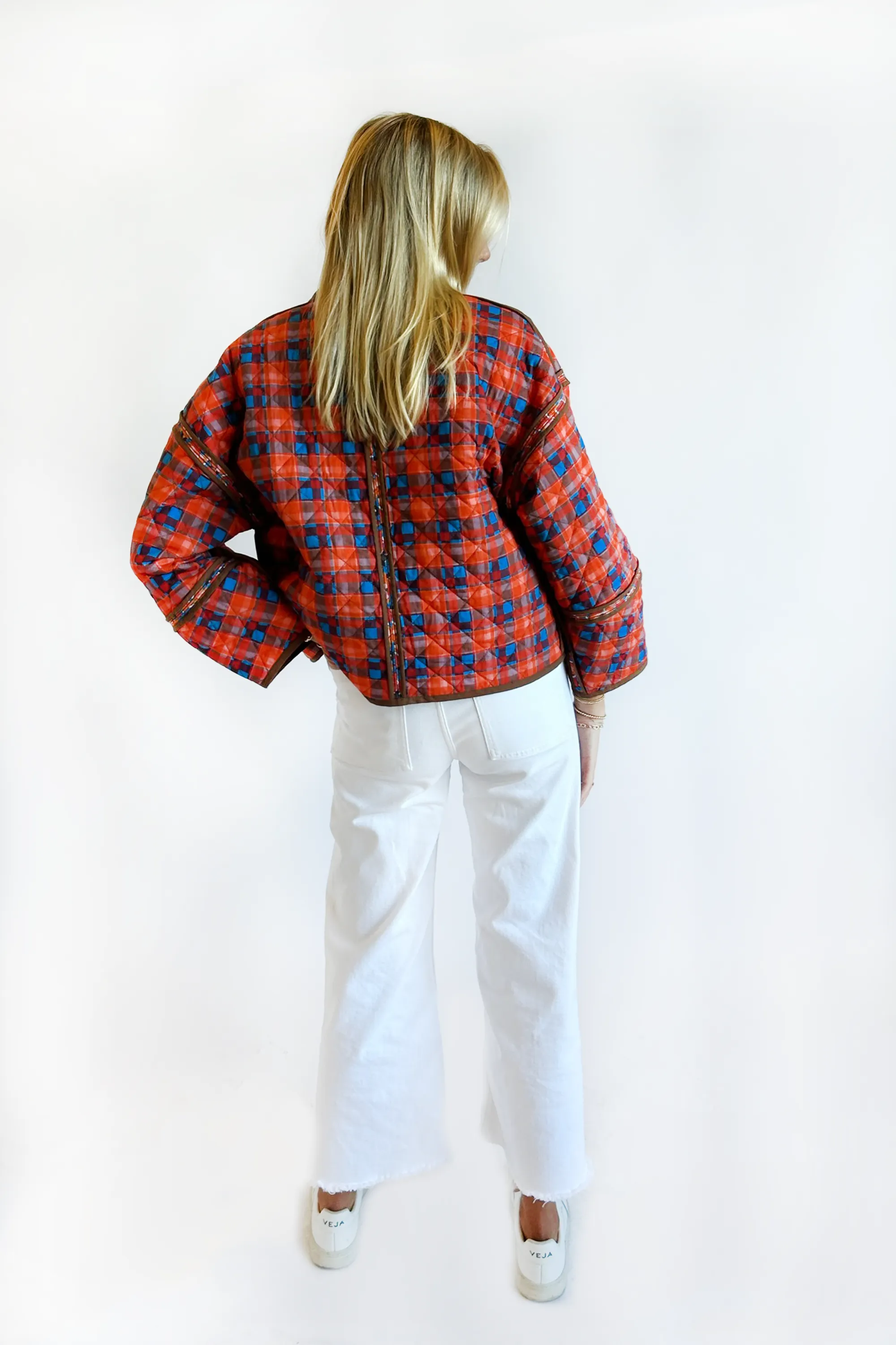 The Eloise Reversible Quilted Jacket - Midnight in Paris