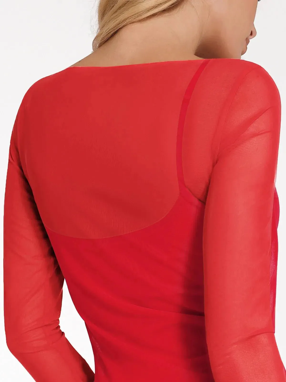 The Popilush Long Sleeve Sheer Mesh Maxi Cover-Up