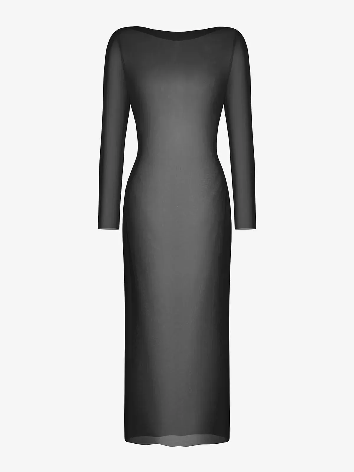 The Popilush Long Sleeve Sheer Mesh Maxi Cover-Up