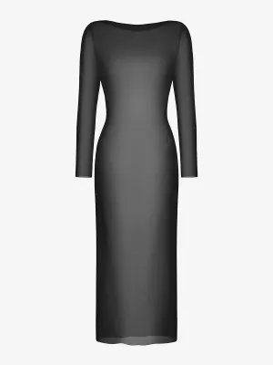 The Popilush Long Sleeve Sheer Mesh Maxi Cover-Up