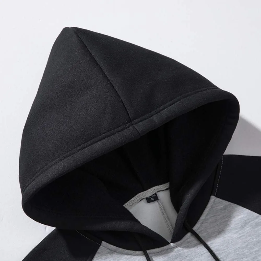 TOLOER Pullover Hoodie Men Blend Fleece Long Sleeve Sweatshirt with Kangaroo Pockets
