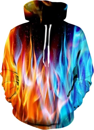 Unisex 3D Printed Hoodies Graphic Pullover Hooded Sweatshirt for Men Women