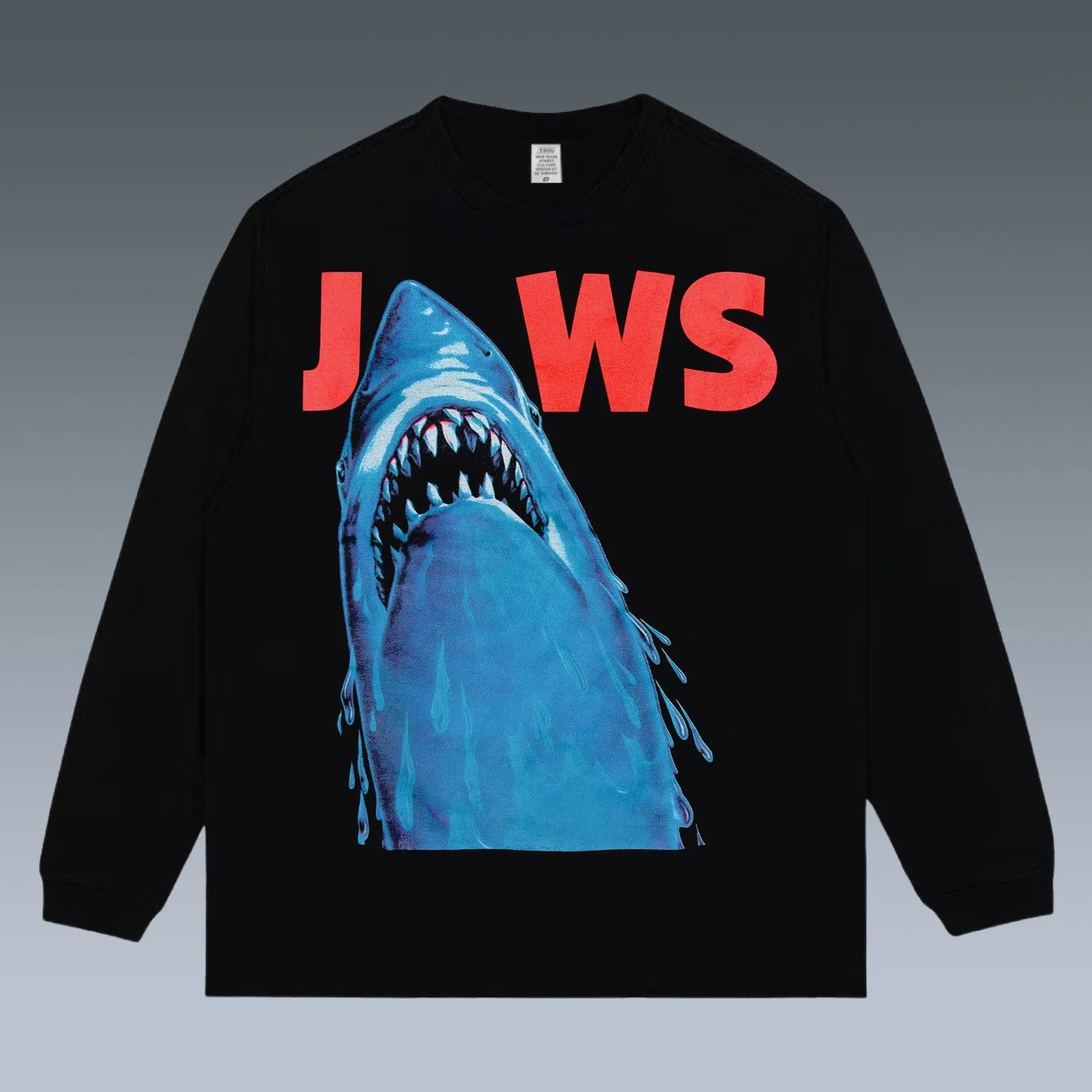 VINTAGE LONG SLEEVE TEE |  JAWS