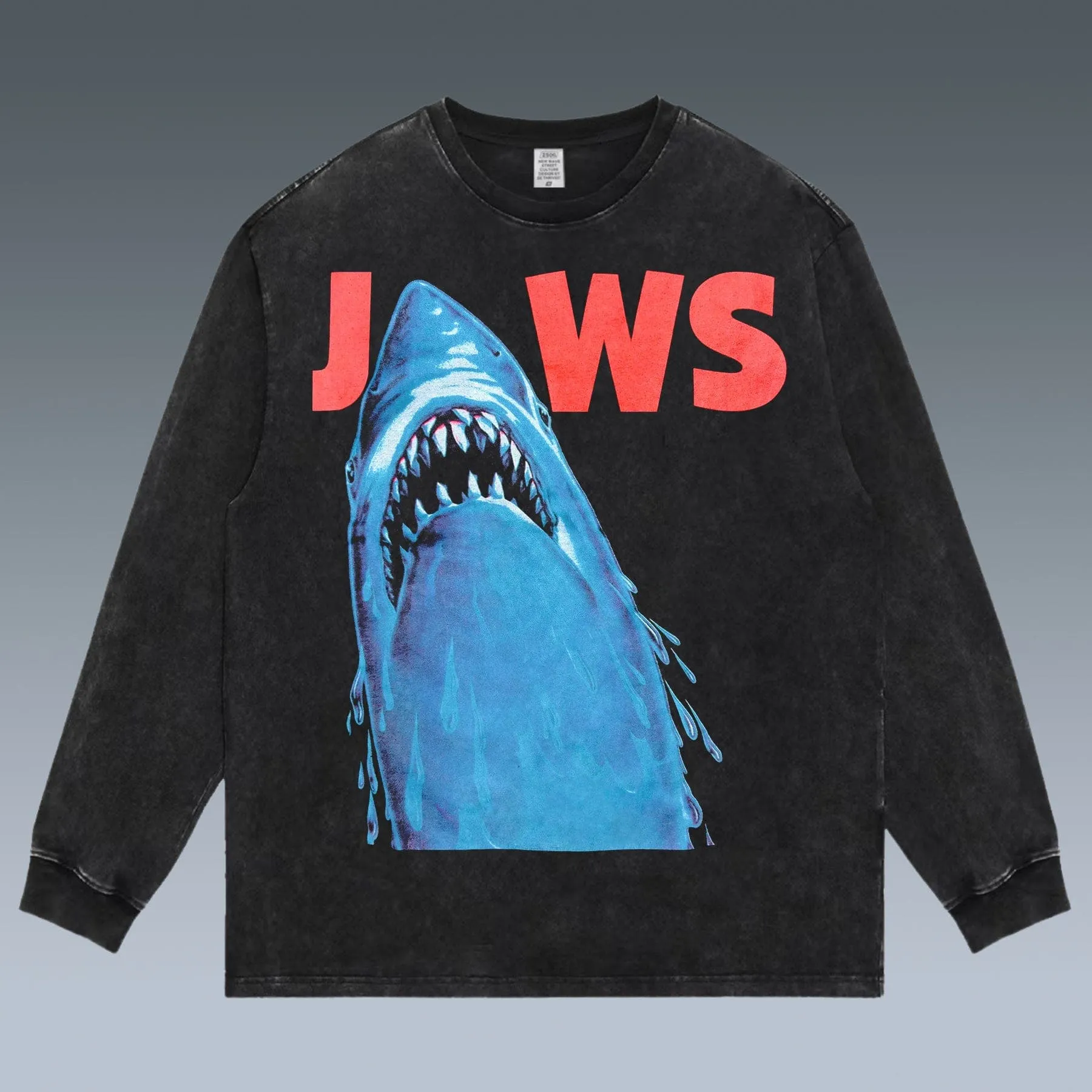 VINTAGE LONG SLEEVE TEE |  JAWS