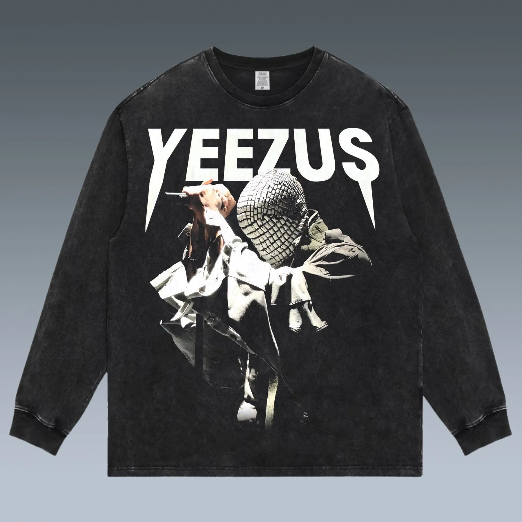 VINTAGE LONG SLEEVE TEE |  YEEZUS- KANYE WEST