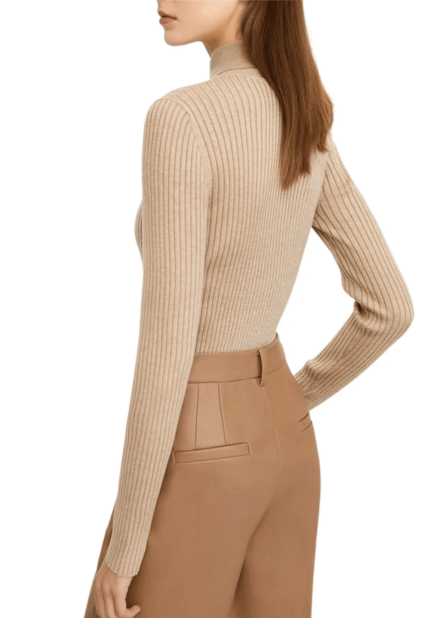 Women's Polo Sweaters Fashion Long Sleeve Wool Pullovers Long Sleeve Knitted Tops Office Lady Spring Sweater