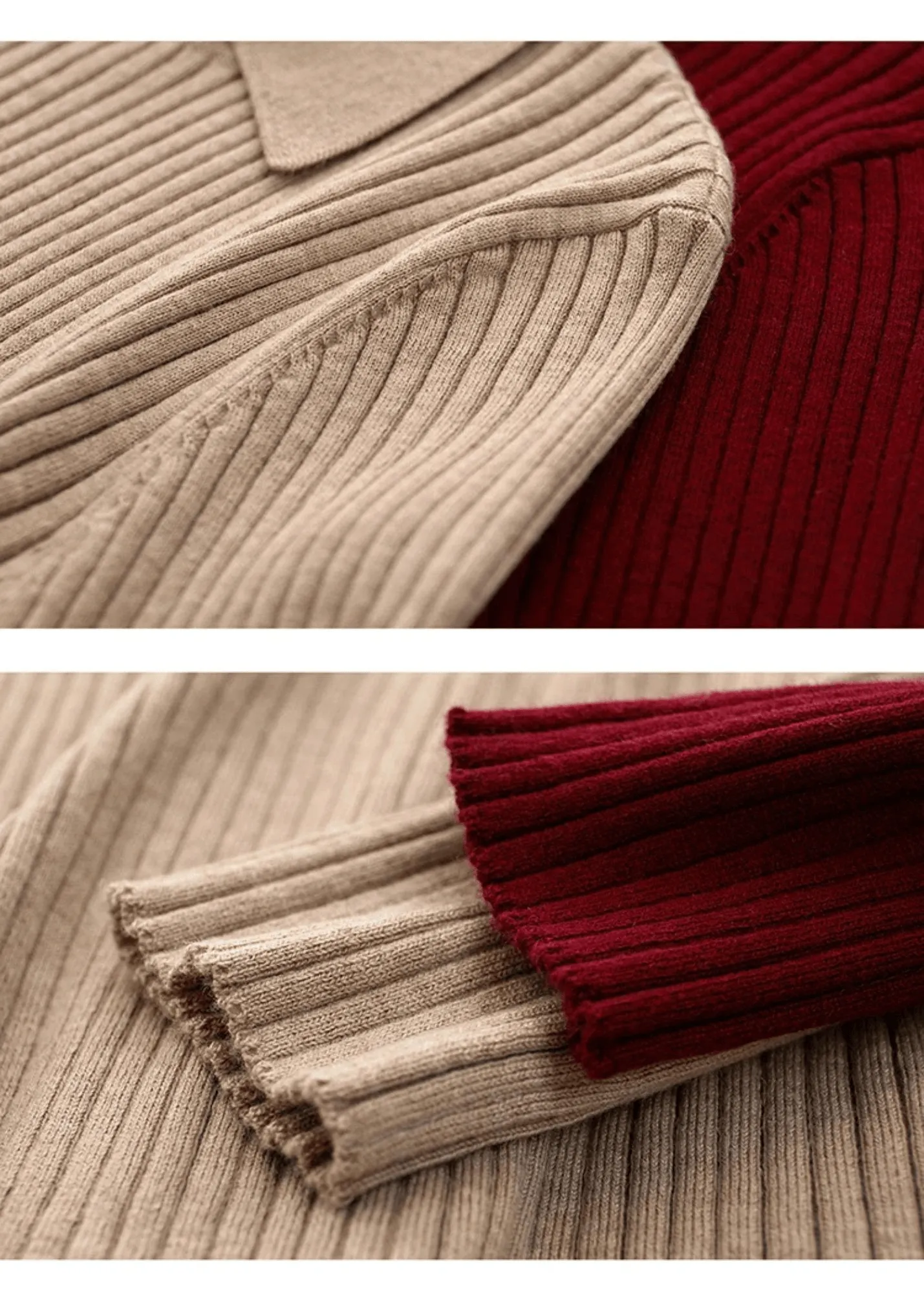 Women's Polo Sweaters Fashion Long Sleeve Wool Pullovers Long Sleeve Knitted Tops Office Lady Spring Sweater