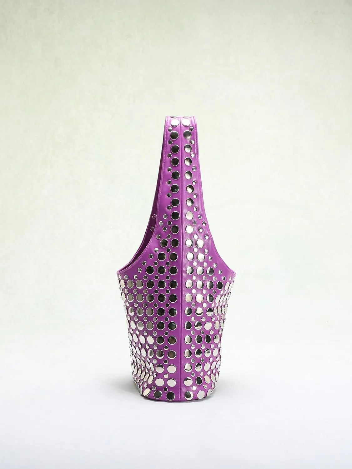 Y2k Purse Studded Purse Bucket Bags for Women Punk Purses for Women PU Leather Hobo Bag Trendy Shoulder Bag Underarm Bag